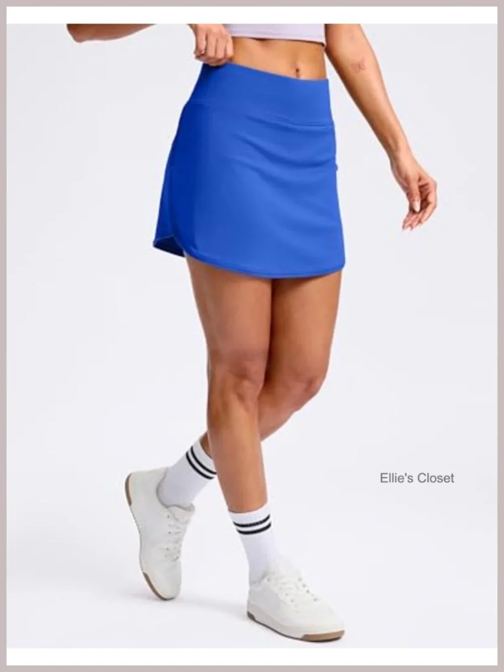 High Waisted Skorts with Pockets, Built-in Shorts, A-Line Athletic Golf Tennis